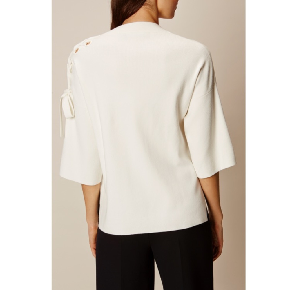 Karen Millen lace up shoulder sweater - Picture 3 of 6